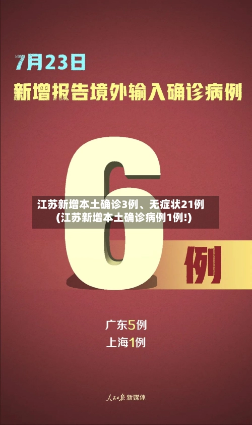 江苏新增本土确诊3例	、无症状21例(江苏新增本土确诊病例1例!)-第3张图片
