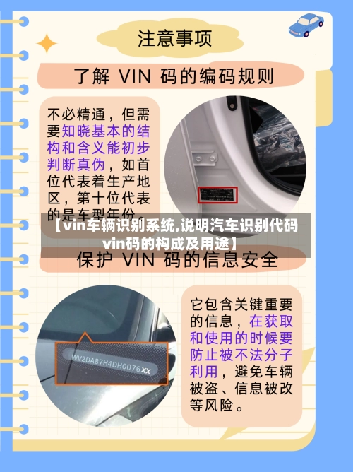 【vin车辆识别系统,说明汽车识别代码vin码的构成及用途】