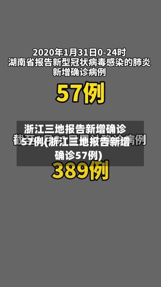 浙江三地报告新增确诊57例(浙江三地报告新增确诊57例)-第2张图片