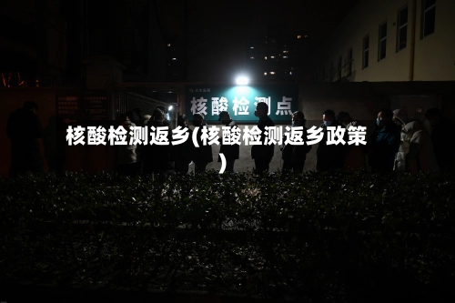 核酸检测返乡(核酸检测返乡政策)-第3张图片