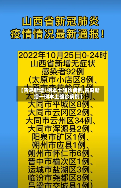 【青岛新增1例本土确诊病例,青岛新增一例本土确诊病例】-第2张图片
