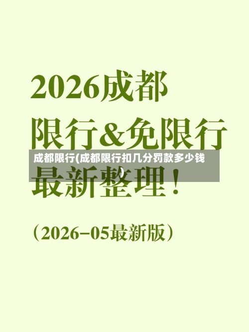 成都限行(成都限行扣几分罚款多少钱)