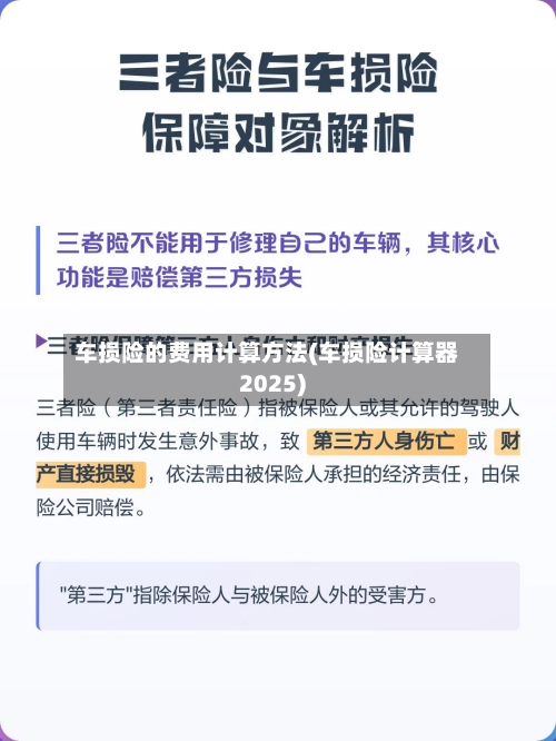 车损险的费用计算方法(车损险计算器2025)-第2张图片