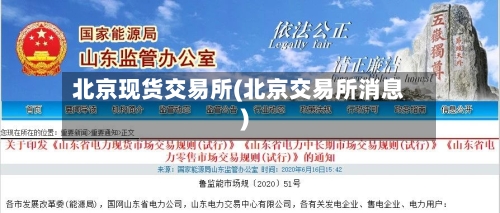 北京现货交易所(北京交易所消息)