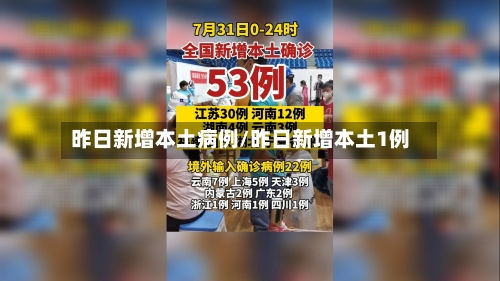 昨日新增本土病例/昨日新增本土1例
