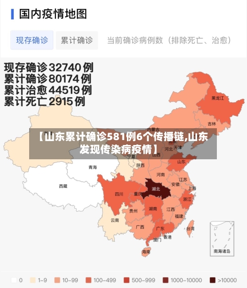 【山东累计确诊581例6个传播链,山东发现传染病疫情】