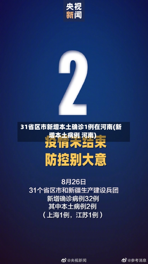 31省区市新增本土确诊1例在河南(新增本土病例 河南)