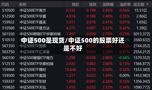 中证500是现货/中证500的股票好还是不好
