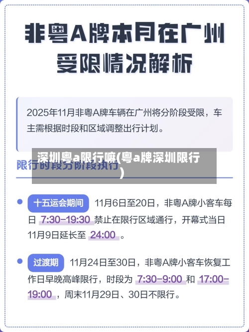 深圳粤a限行嘛(粤a牌深圳限行)