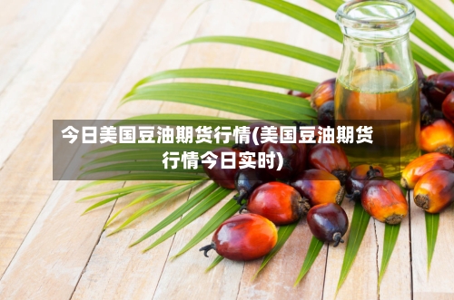 今日美国豆油期货行情(美国豆油期货行情今日实时)
