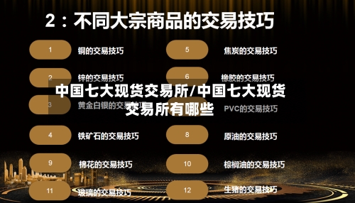 中国七大现货交易所/中国七大现货交易所有哪些-第2张图片