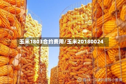 玉米1803合约费用/玉米20180024