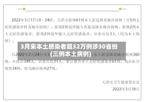 3月来本土感染者超32万例涉30省份(三例本土病例)-第2张图片
