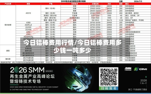 今日铝棒费用行情/今日铝棒费用多少钱一吨多少-第2张图片