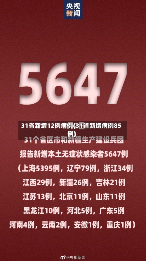 31省新增12例病例(31省新增病例85例)
