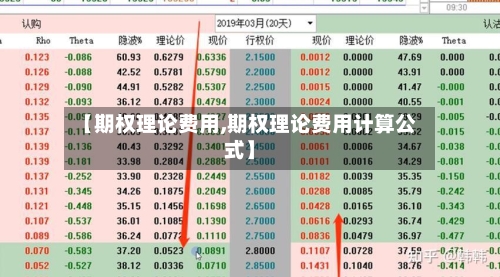 【期权理论费用,期权理论费用计算公式】