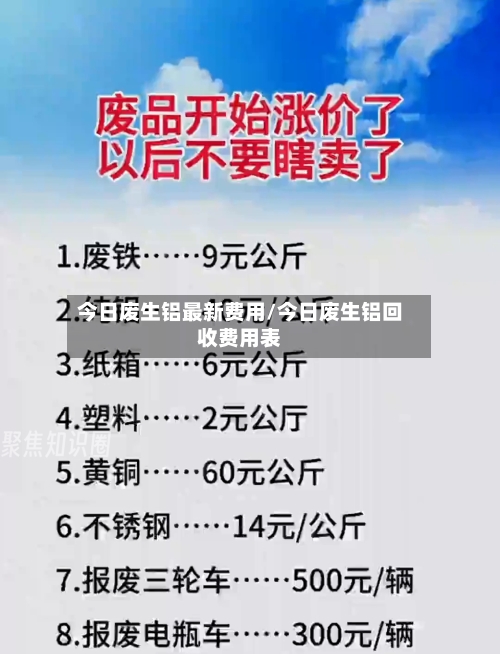 今日废生铝最新费用/今日废生铝回收费用表