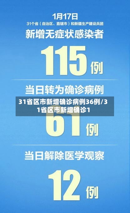 31省区市新增确诊病例36例/31省区市新增确诊1