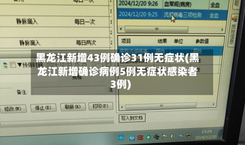 黑龙江新增43例确诊31例无症状(黑龙江新增确诊病例5例无症状感染者3例)