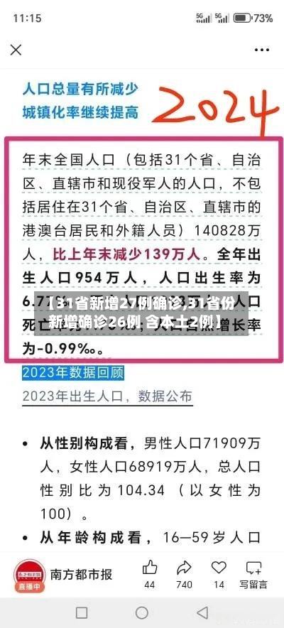 【31省新增27例确诊,31省份新增确诊26例 含本土2例】