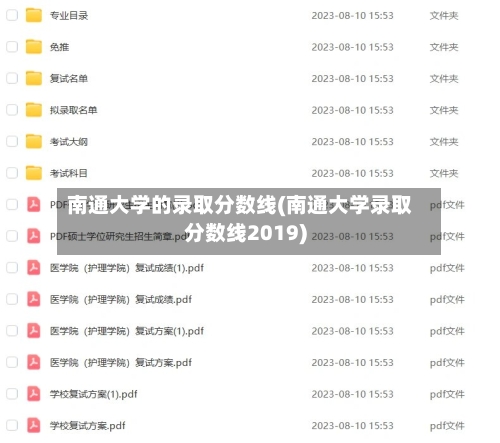南通大学的录取分数线(南通大学录取分数线2019)