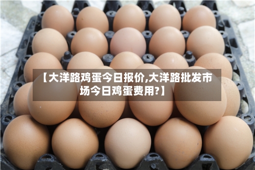 【大洋路鸡蛋今日报价,大洋路批发市场今日鸡蛋费用?】