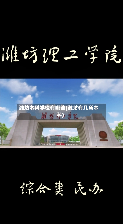 潍坊本科学校有哪些(潍坊有几所本科)