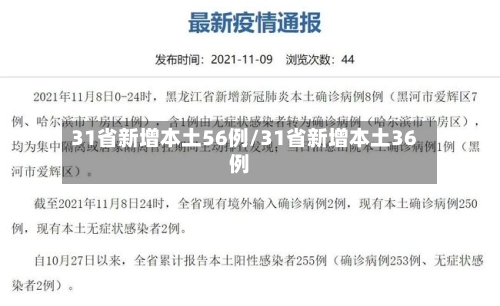 31省新增本土56例/31省新增本土36例-第2张图片