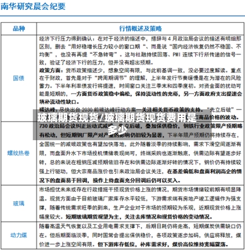 玻璃期货现货/玻璃期货现货费用是多少-第2张图片