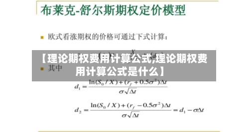 【理论期权费用计算公式,理论期权费用计算公式是什么】-第3张图片
