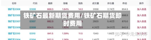 铁矿石最新期货费用/铁矿石期货即时费用-第2张图片