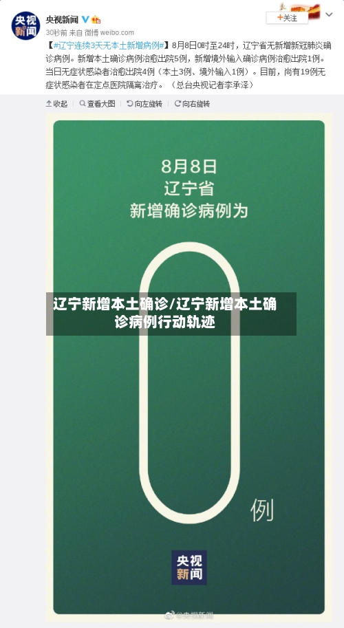 辽宁新增本土确诊/辽宁新增本土确诊病例行动轨迹
