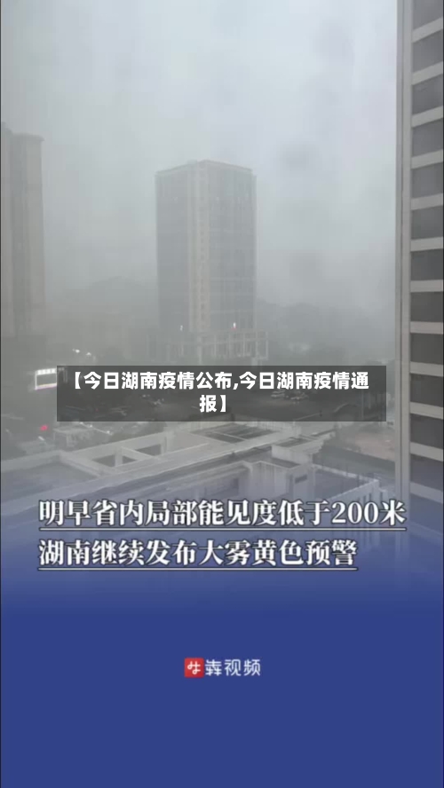 【今日湖南疫情公布,今日湖南疫情通报】