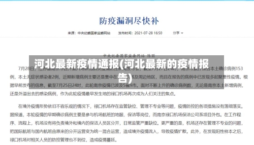 河北最新疫情通报(河北最新的疫情报告)
