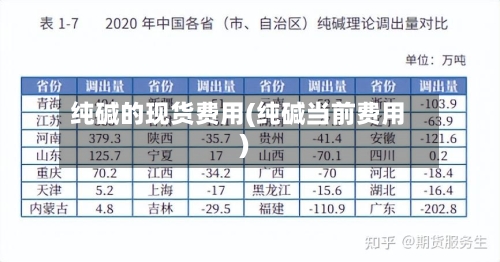 纯碱的现货费用(纯碱当前费用)-第2张图片