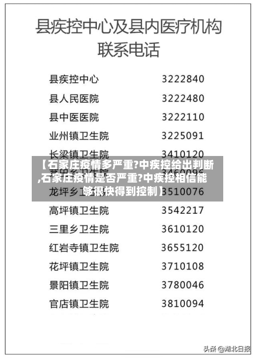 【石家庄疫情多严重?中疾控给出判断,石家庄疫情是否严重?中疾控相信能够很快得到控制】-第1张图片