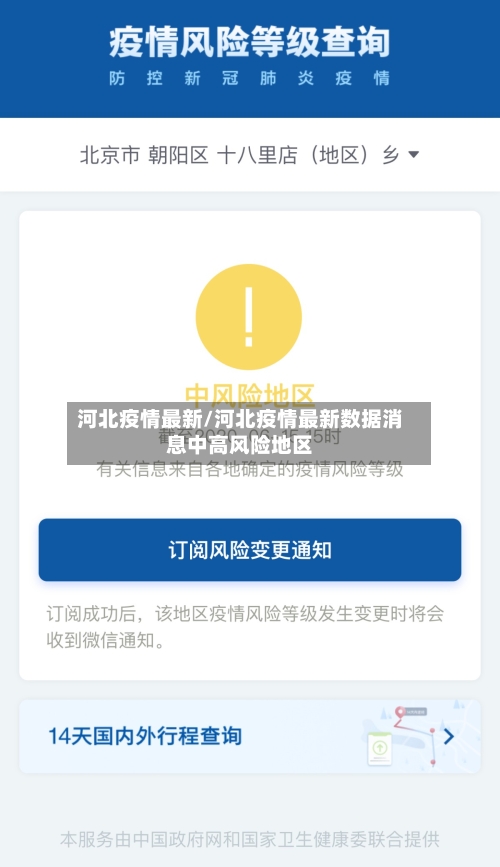 河北疫情最新/河北疫情最新数据消息中高风险地区