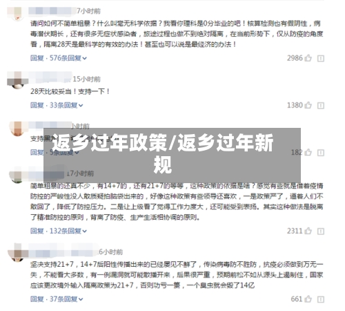 返乡过年政策/返乡过年新规-第3张图片