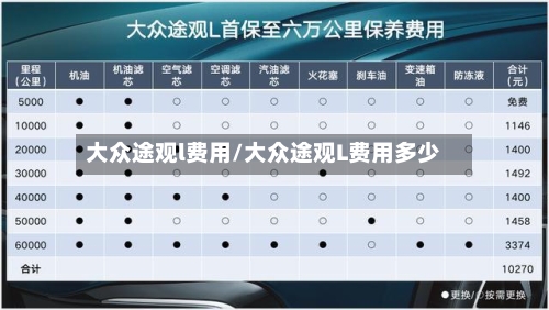 大众途观l费用/大众途观L费用多少-第2张图片