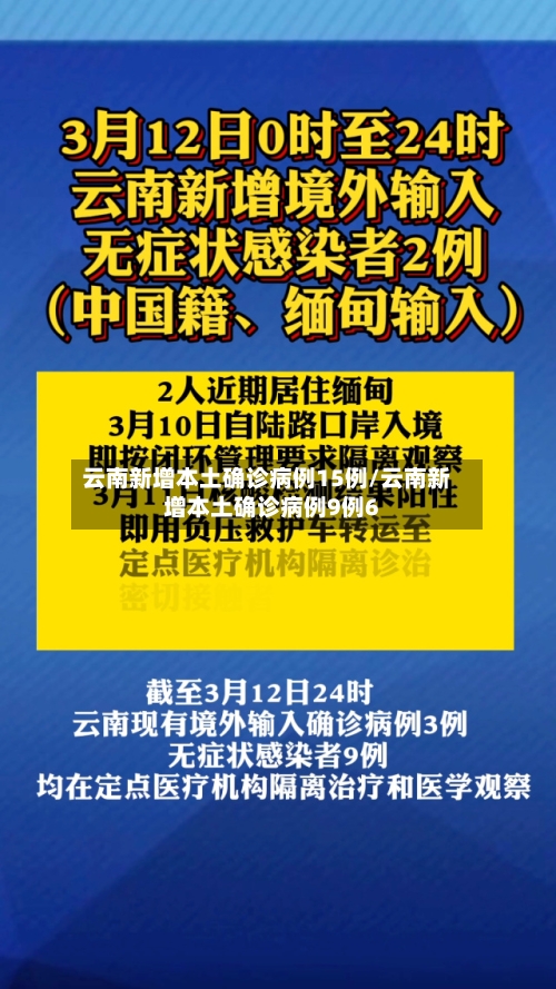 云南新增本土确诊病例15例/云南新增本土确诊病例9例6-第3张图片