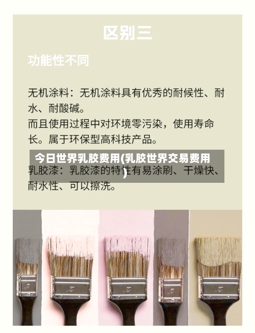 今日世界乳胶费用(乳胶世界交易费用)-第2张图片