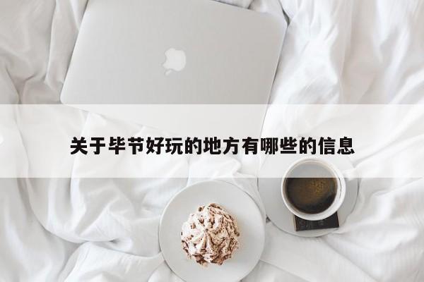 关于毕节好玩的地方有哪些的信息